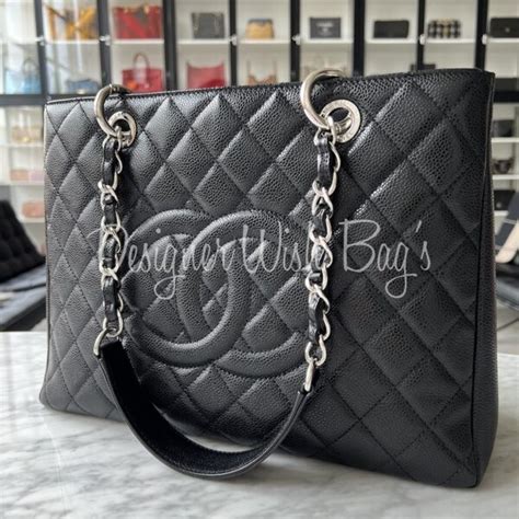 chanel gst black shw or ghw|GST or Hermes Garden Party .